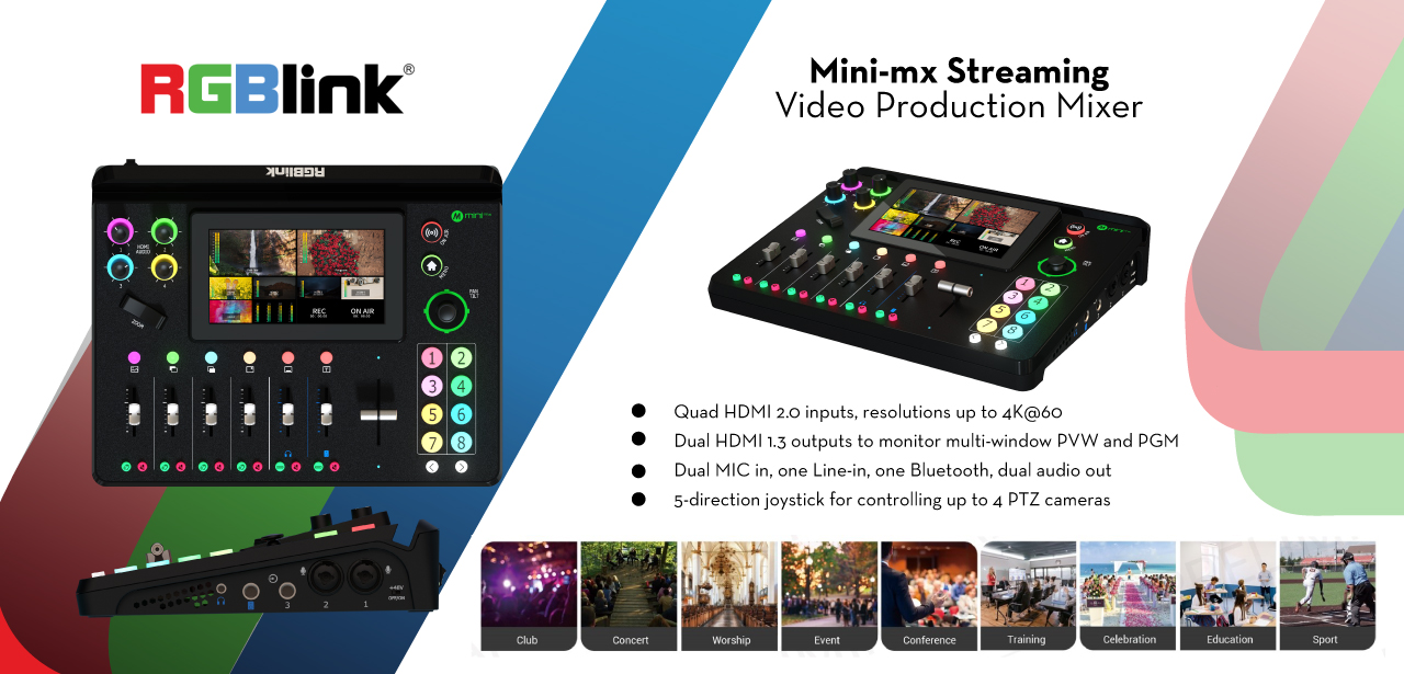 RGBlink mini-mx Streaming Video Production Mixer