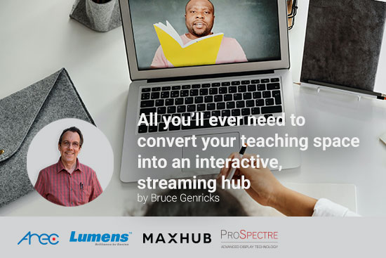 All you’ll ever need to convert your teaching space into an interactive, streaming hub