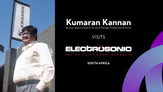 Kramer’s Kumaran Kannan visits Electrosonic South Africa