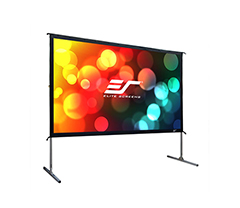 Yard Master2 Fast folding-frame outdoor projection screen.
